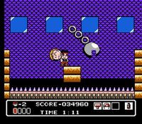 une photo d'Ã©cran de Hammerin Harry sur Nintendo Nes